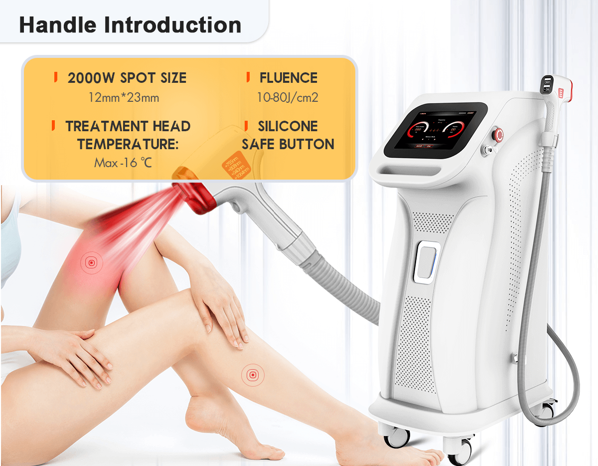 755nm 808nm 940nm 1064nm Diode Laser Hair Removal Machine